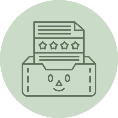 Bir bilet simgesinin vektör illüstrasyonu