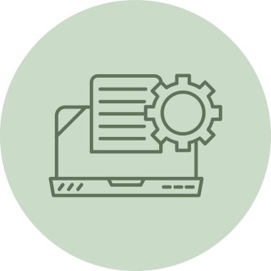 Modern simgenin vektör illüstrasyonu