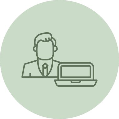 İş simgesinin vektör illüstrasyonu