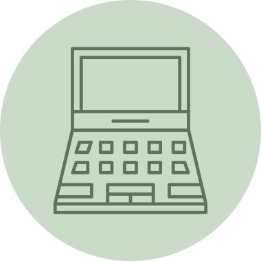 hesap makinesi simgesi, vektör illüstrasyonu