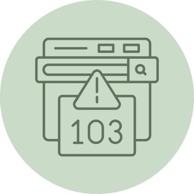 Hata düz vektör simgesi