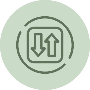 Ok. Web simgesi vektör illüstrasyonu