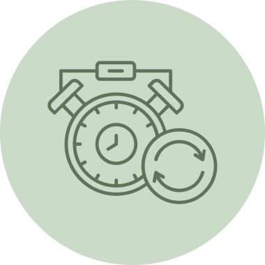 Saat simgesi vektör illüstrasyonu