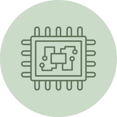 Devre kartı simgesi. vektör illüstrasyonu