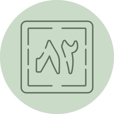 Modern diş simgesinin vektör çizimi