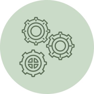 dişli vektör simgesi modern illüstrasyon