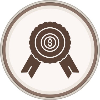 Dolar işareti simgesi modaya uygun izole edilmiş arkaplan