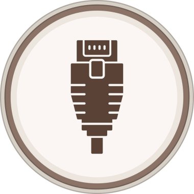 Tek bir izole simgenin vektör illüstrasyonu