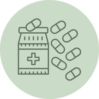 İlaç simgesinin vektör illüstrasyonu