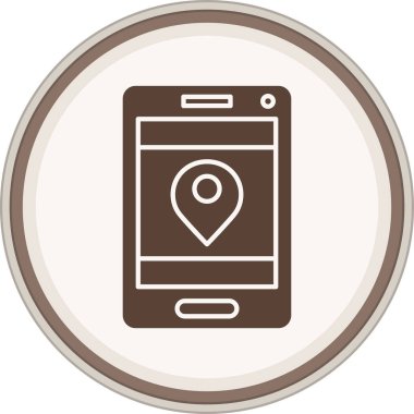 gps konum simgesi vektör çizimi