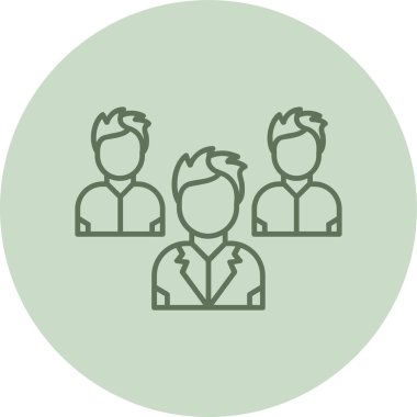 İş insanları simgesinin vektör illüstrasyonu