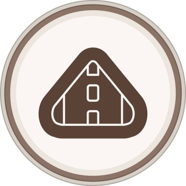 Ev. Web simgesi basit illüstrasyon