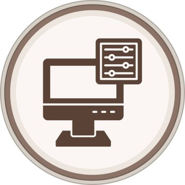 Seo simgesinin vektör illüstrasyonu