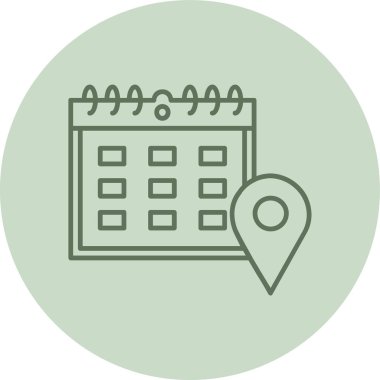 konum vektör simgesi modern resimleme