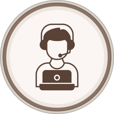 Dizüstü bilgisayarı olan bir kadının vektör çizimi