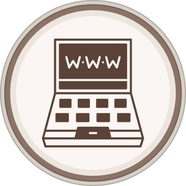 İğrenç. Ağ simgesi. resimleme