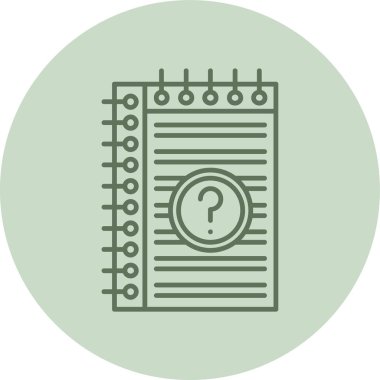 Soru işaretleri simgesi, vektör illüstrasyonu