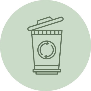 Kahve. Web simgesi basit illüstrasyon