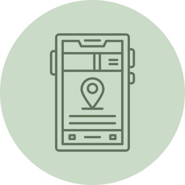 Modern simgenin vektör illüstrasyonu