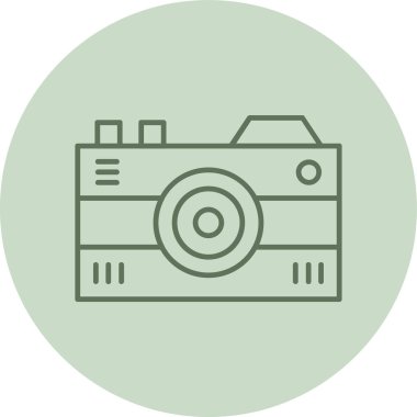 Kamera. Web simgesi basit illüstrasyon