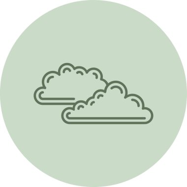 Bulut. Web simgesi basit illüstrasyon