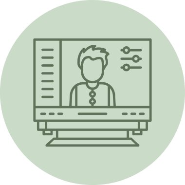 Modern eğitim ikonunun vektör illüstrasyonu