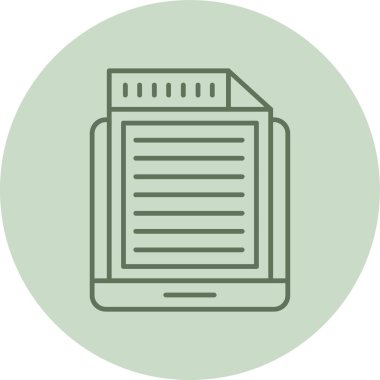 Dosya simgesinin vektör illüstrasyonu