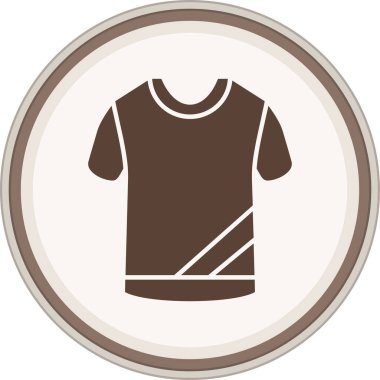 Moda tarzı izole edilmiş arkaplanda gömlek simgesi