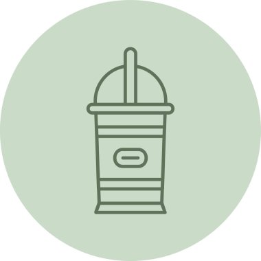 Benzersiz kahve fincanı vektör simgesi