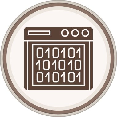 dijital çip simgesi. Düz renk tasarımı. vektör illüstrasyonu.