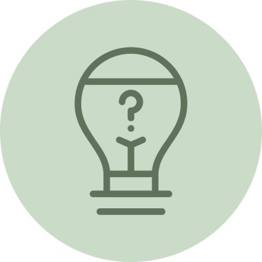 Ampul. Web simgesi basit illüstrasyon