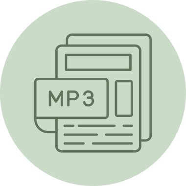 vektör mp 3 dosya simgesi