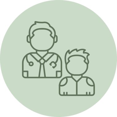 Bir kadın ve erkeğin vektör çizimi