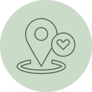 konum pin simgesi, vektör illüstrasyonu