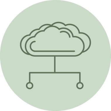 Bulut hesaplama. Web simgesi