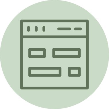 websitesi simgesi vektör illüstrasyonu