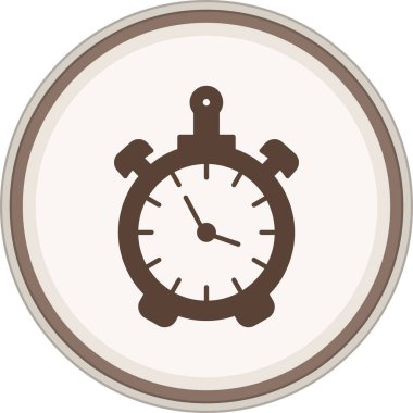 Saat. Web simgesi basit illüstrasyon