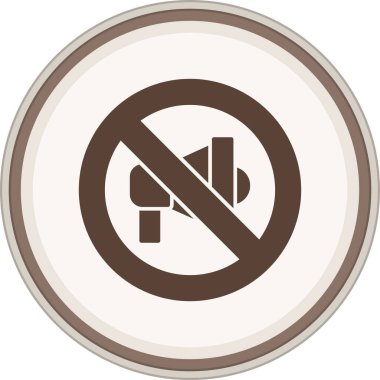 Sigara içilmiyor. Vektör illüstrasyonu