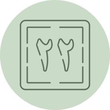 diş simgesi vektör illüstrasyonu