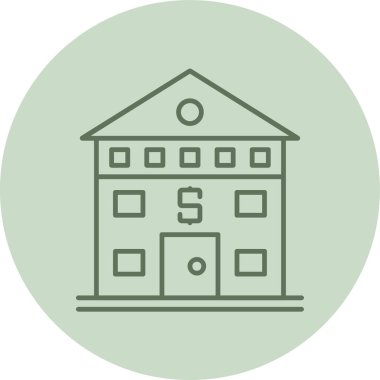 Bina. Web simgesi basit tasarım