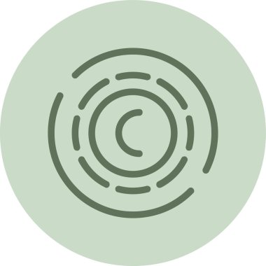 Bir çember simgesinin vektör illüstrasyonu