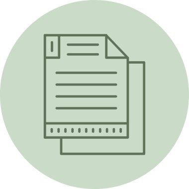 belge dosya vektör çizgisi simgesi, düzenlenebilir simge dış çizgi simgesi