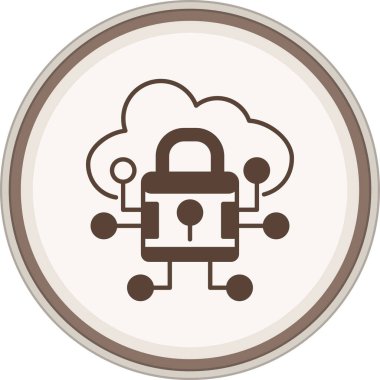 Moda biçimi izole edilmiş arkaplanda bulut hesaplama simgesi