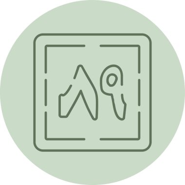 Web için vektör askısı simgesi