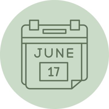 Tek bir ay takviminde 27 Haziran tarihi