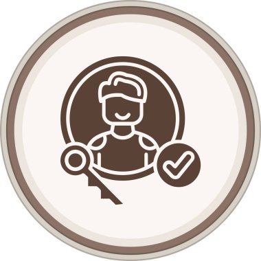 Bir kadın simgesinin vektör illüstrasyonu