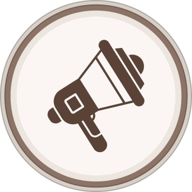 megafon ikonu. Vektör illüstrasyonu