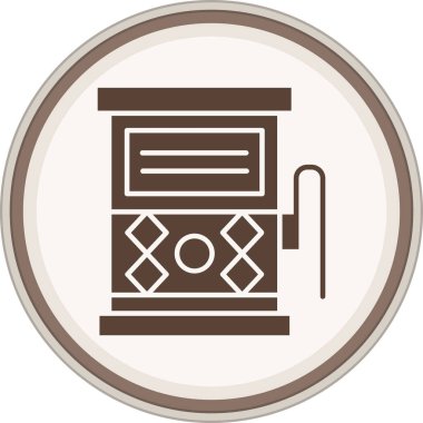 kahve makinesi ikon vektör illüstrasyonu