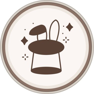 Modern kahve ikonunun vektör illüstrasyonu