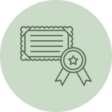 Rozet. Web simgesi basit illüstrasyon